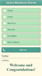 Mobile Screenshot of janiceblackmonevents.com